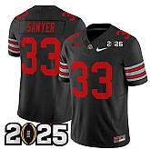 Men's Ohio State Buckeyes #33 Jack Sawyer Black 2025 CFP Final Patch F.U.S.E. Vapor Limited Stitched Football Jersey,baseball caps,new era cap wholesale,wholesale hats